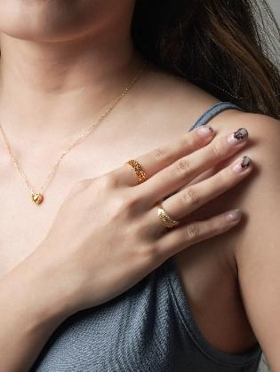 916 Gold Coin Ring