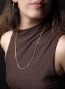 916 Gold Venice Curb Necklace Gold