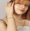 916 Gold Engrave Hardware Bracelet