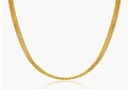 916 Gold Venice Curb Necklace Gold