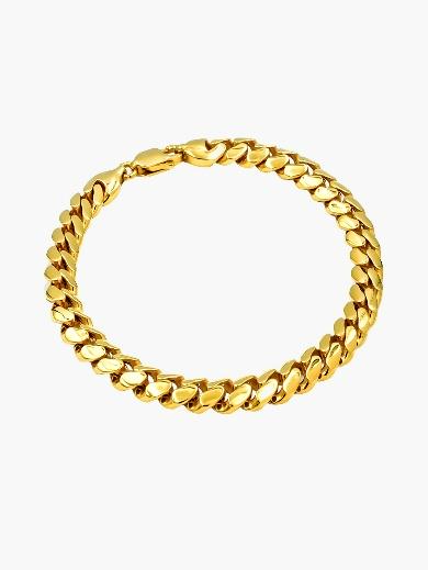 916 Gold Cuban Bracelet