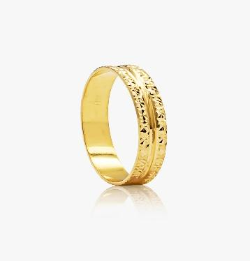916 Gold Legecy Cuts Ring