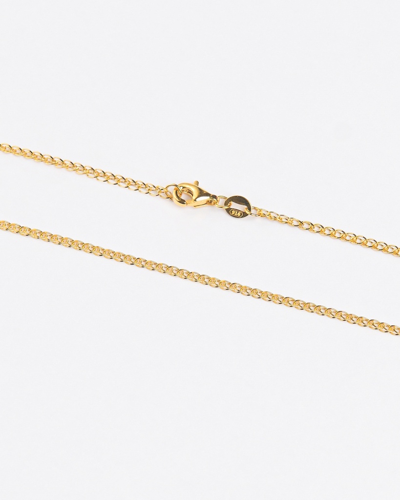 916 Gold (22K) Diamond-Cut Flat Figaro Bracelet