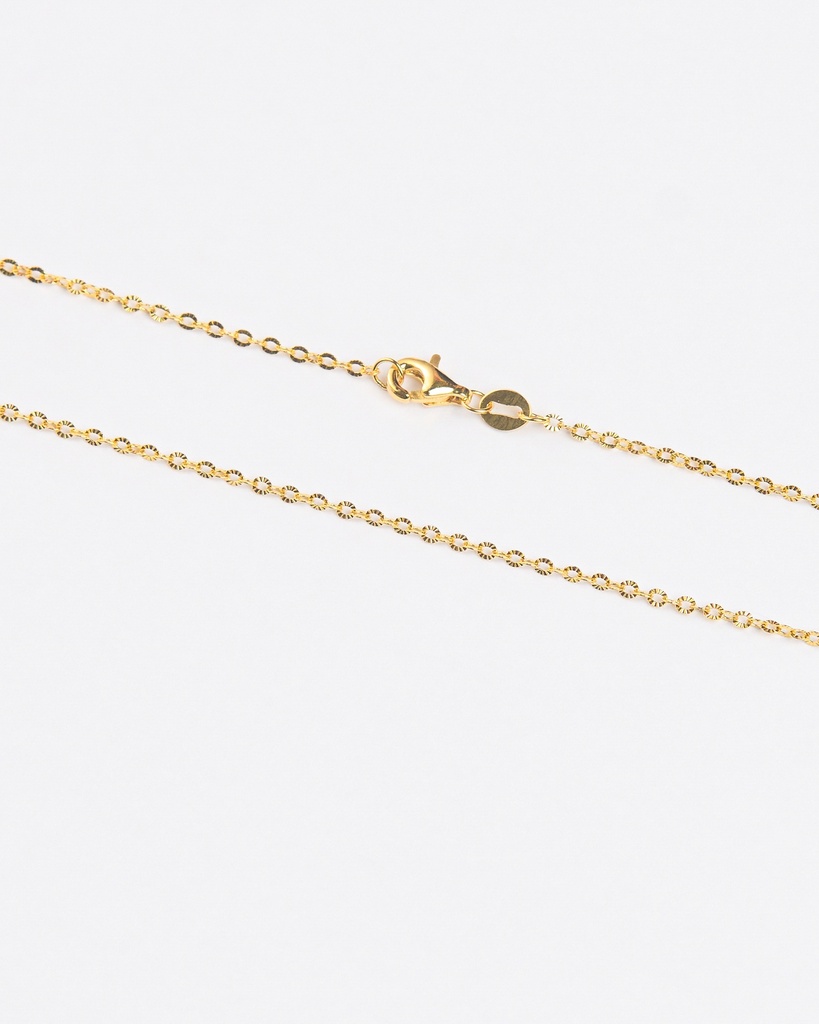 22K Gold Diamond-Cut Rope Chain