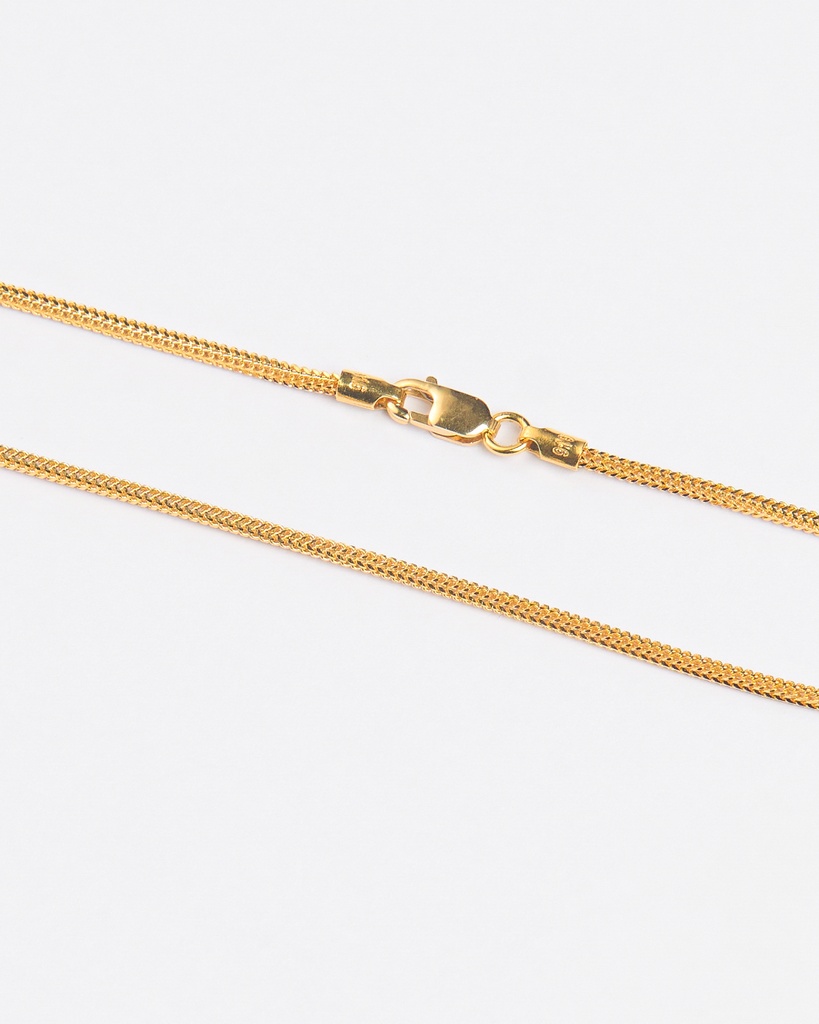 916 Gold (22K) Diamond-Cut Flat Cable Chain