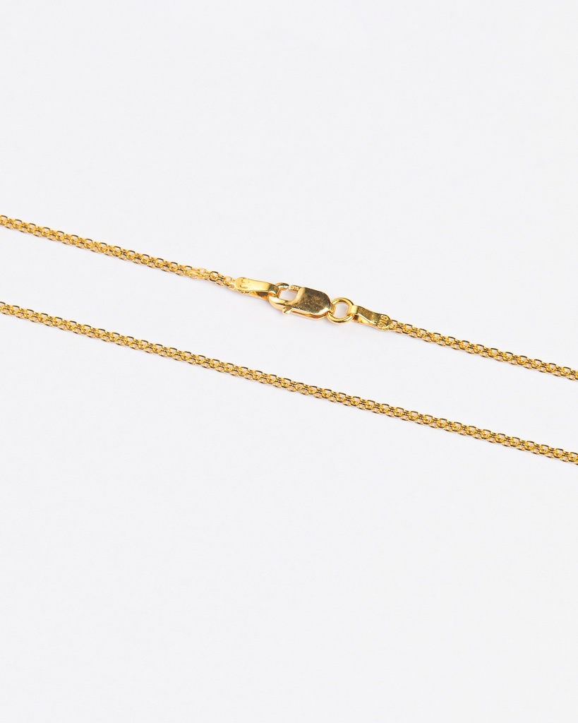 Exquisite 916 Gold Textured Curb Chain