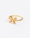 22K Solid Yellow Gold "Filigree" Butterfly Ring