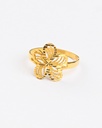 2K Solid Yellow Gold "Filigree" Flower Ring
