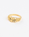 22K Gold Flower Motif Ring