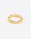 22K Gold Cuban Link Ring