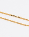 22K Gold Diamond-Cut Flat Figaro Bracelet