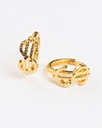916 Gold Huggie Hoop Earrings