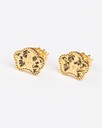 Exquisite 916 Gold Filigree Flower Stud Earrings