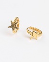 Exquisite 916 Gold Starfish Huggie Hoop Earrings